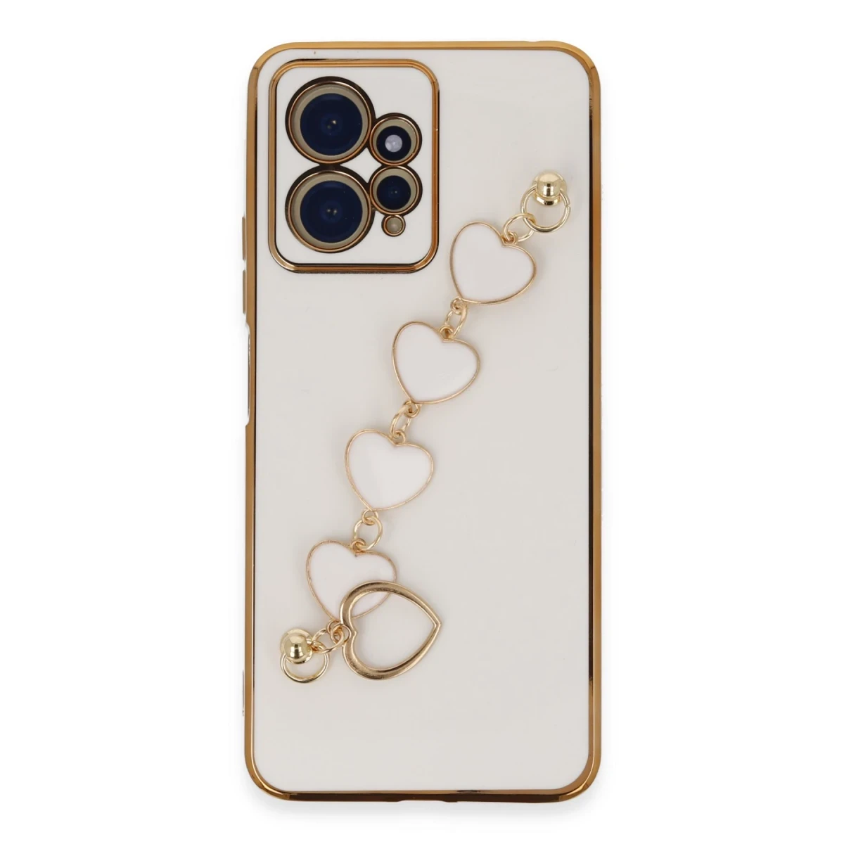 Newface Xiaomi Redmi Note 12 4G Kılıf Esila Silikon - Beyaz