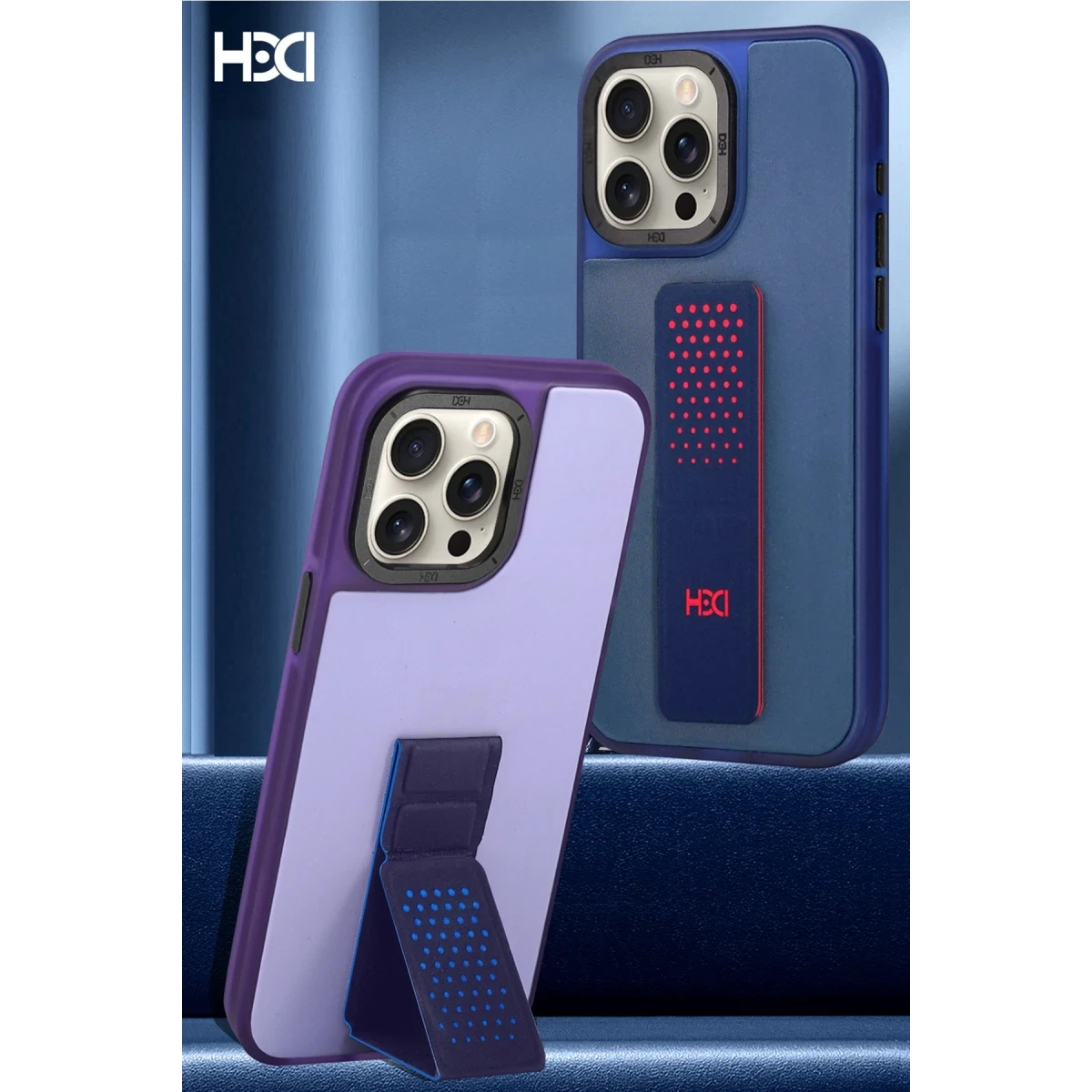 HDD Apple iPhone 15 Pro HBC-239 Colombo Standlı Kapak - Siyah