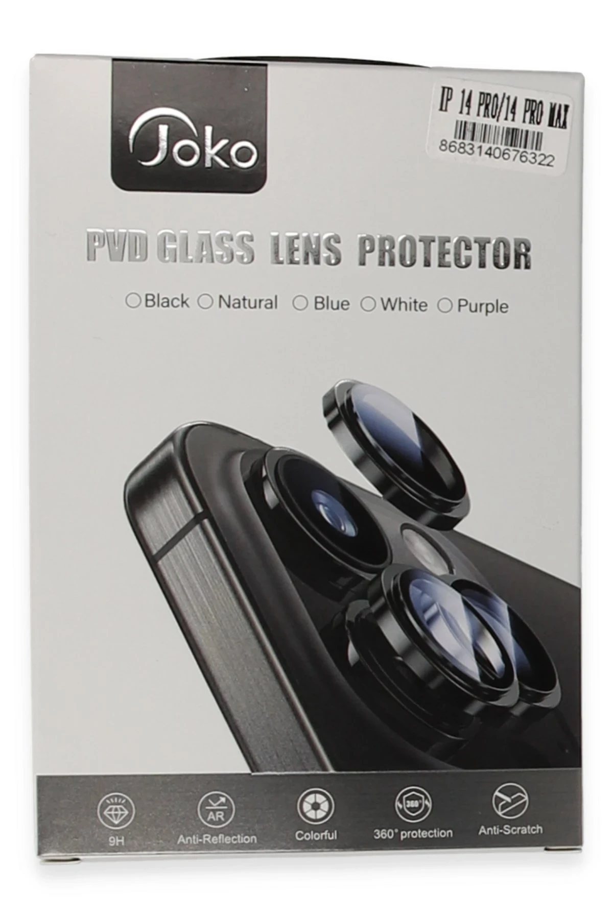 Joko Apple iPhone 14 Pro Max PVD Metal Kamera Lens - Siyah — görsel 3