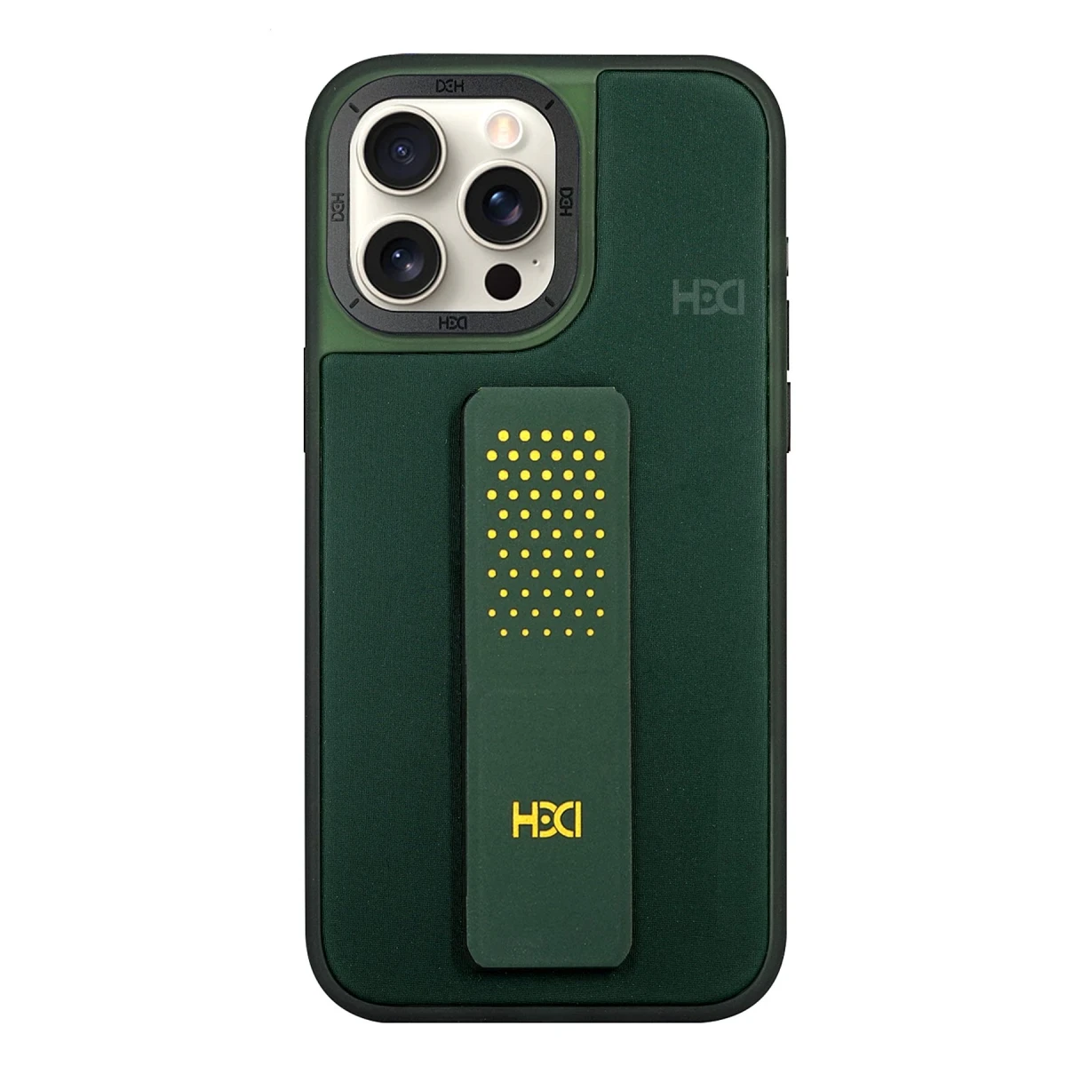 HDD Apple iPhone 15 Pro HBC-239 Colombo Standlı Kapak - Koyu Yeşil