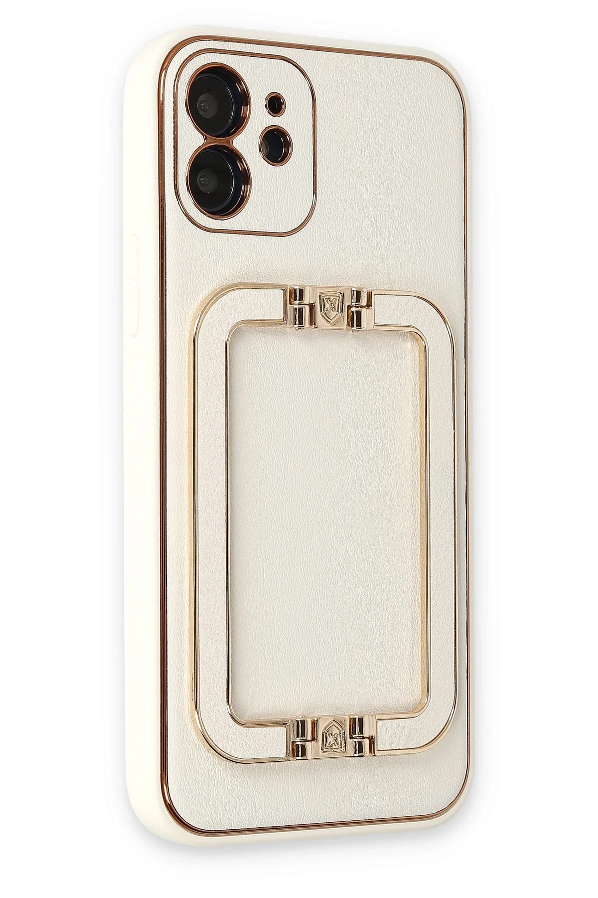 Newface iPhone 12 Kılıf Coco Elit Kapak - Beyaz