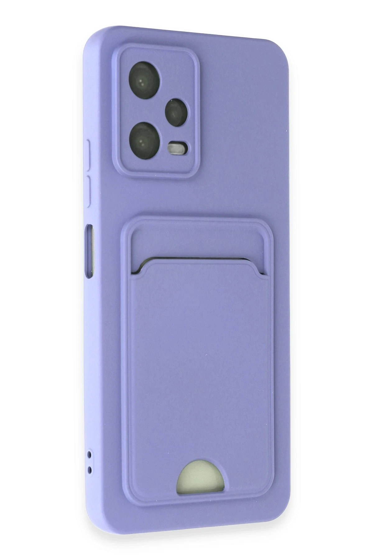 Newface Xiaomi Redmi Note 12 4G Kılıf Kelvin Kartvizitli Silikon - Lila