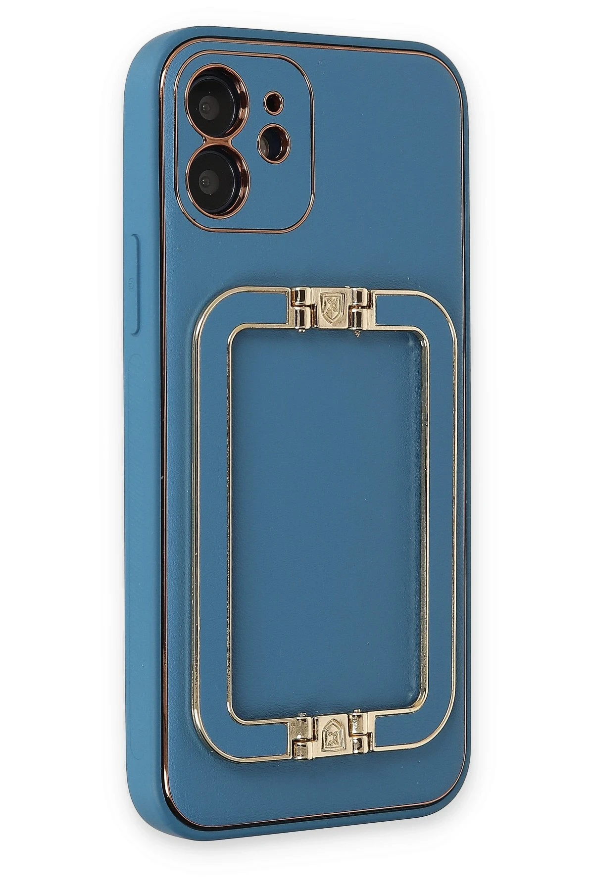 Newface iPhone 12 Kılıf Coco Elit Kapak - Mavi