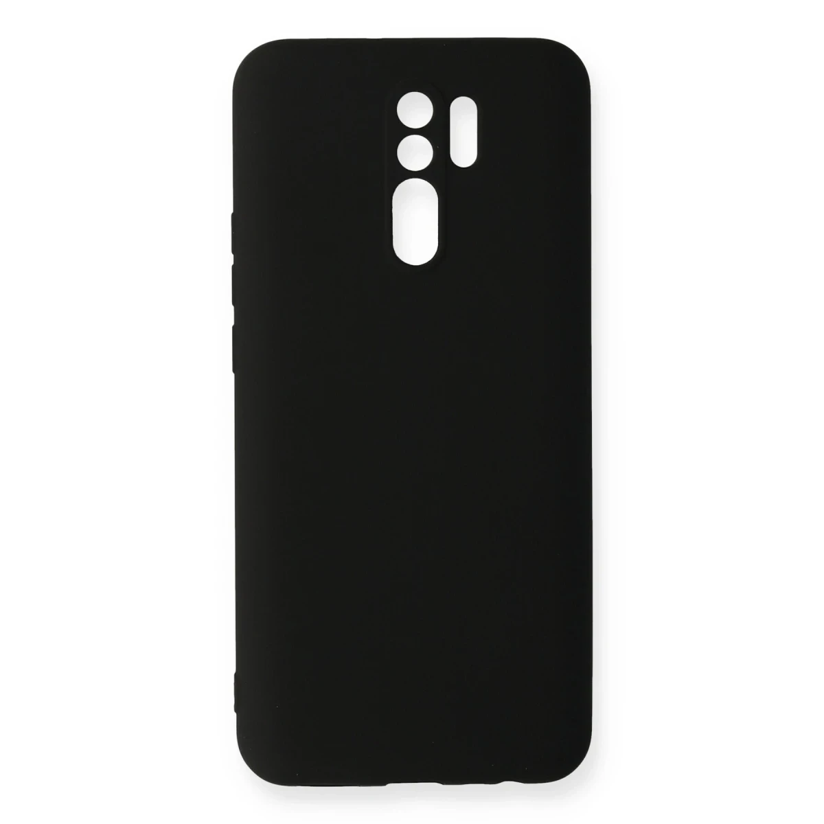 Newface Xiaomi Redmi 9 Kılıf Nano içi Kadife Silikon - Siyah
