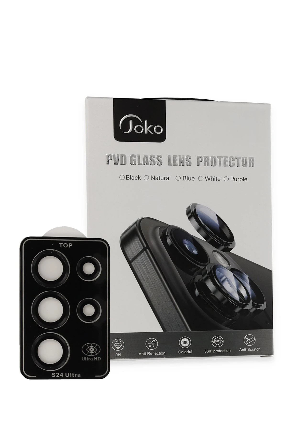 Joko Samsung Galaxy S23 Ultra PVD Metal Kamera Lens - Siyah