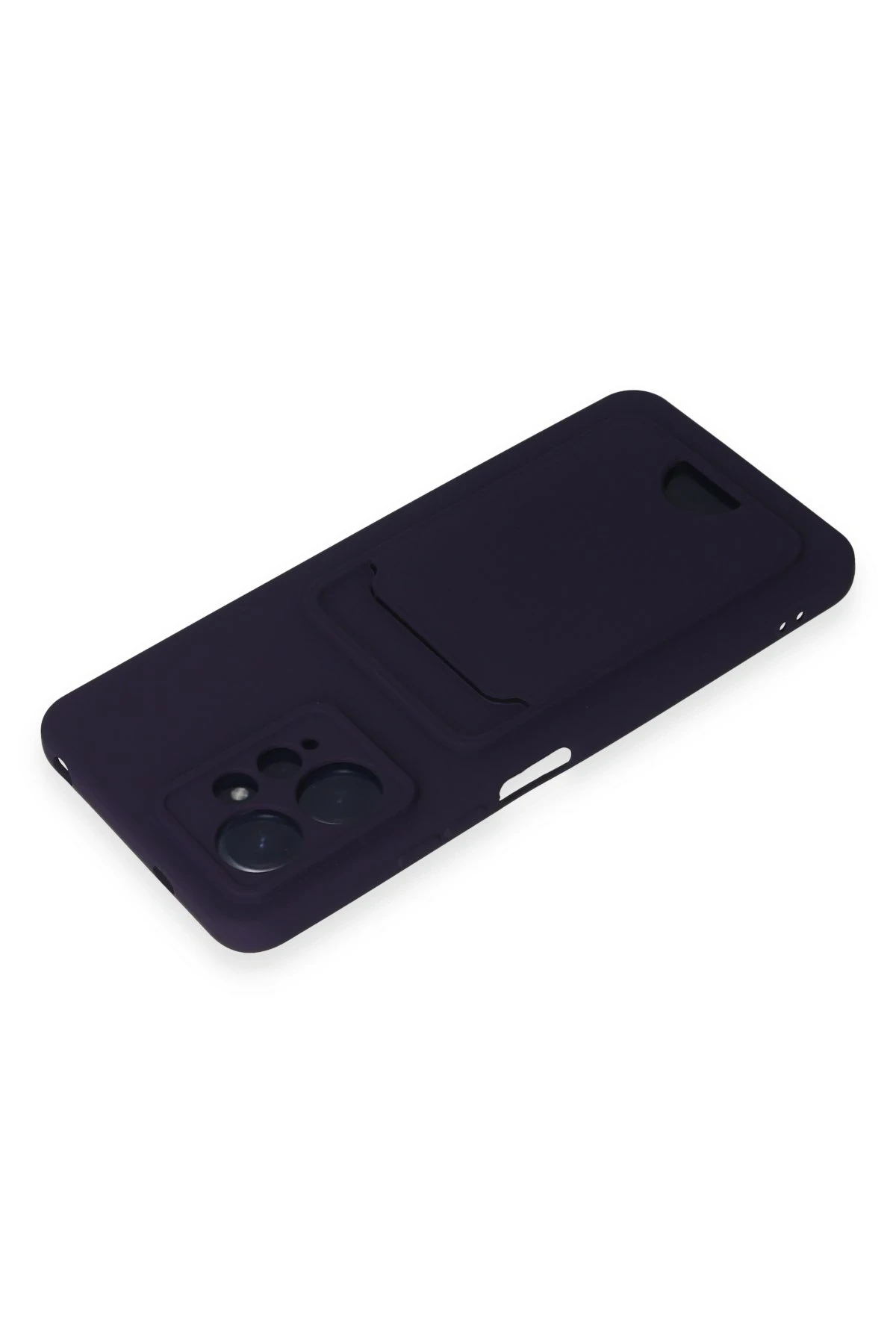 Newface Xiaomi Redmi Note 12 4G Kılıf Kelvin Kartvizitli Silikon - Derin Mor