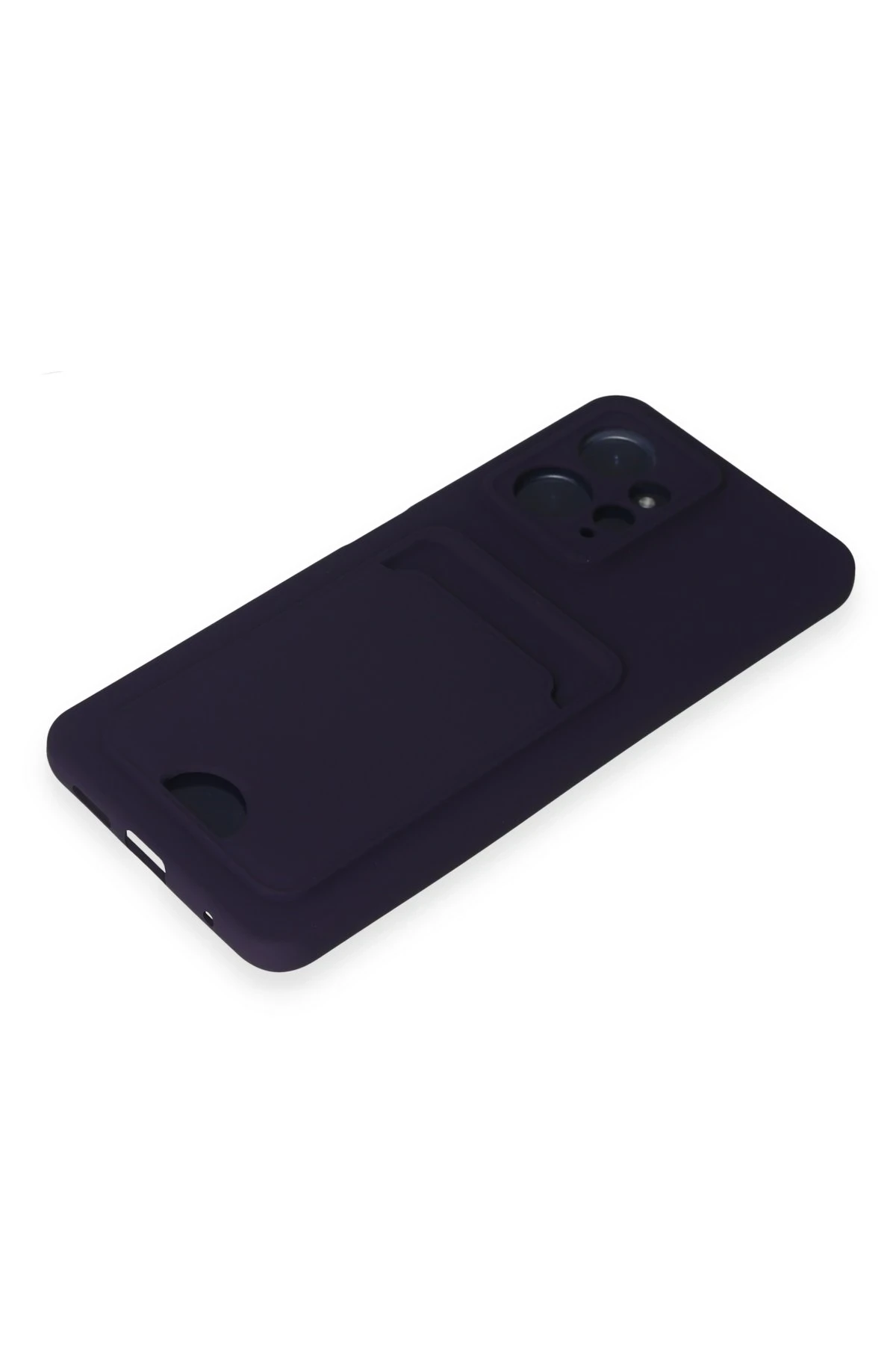 Newface Xiaomi Redmi Note 12 4G Kılıf Kelvin Kartvizitli Silikon - Derin Mor
