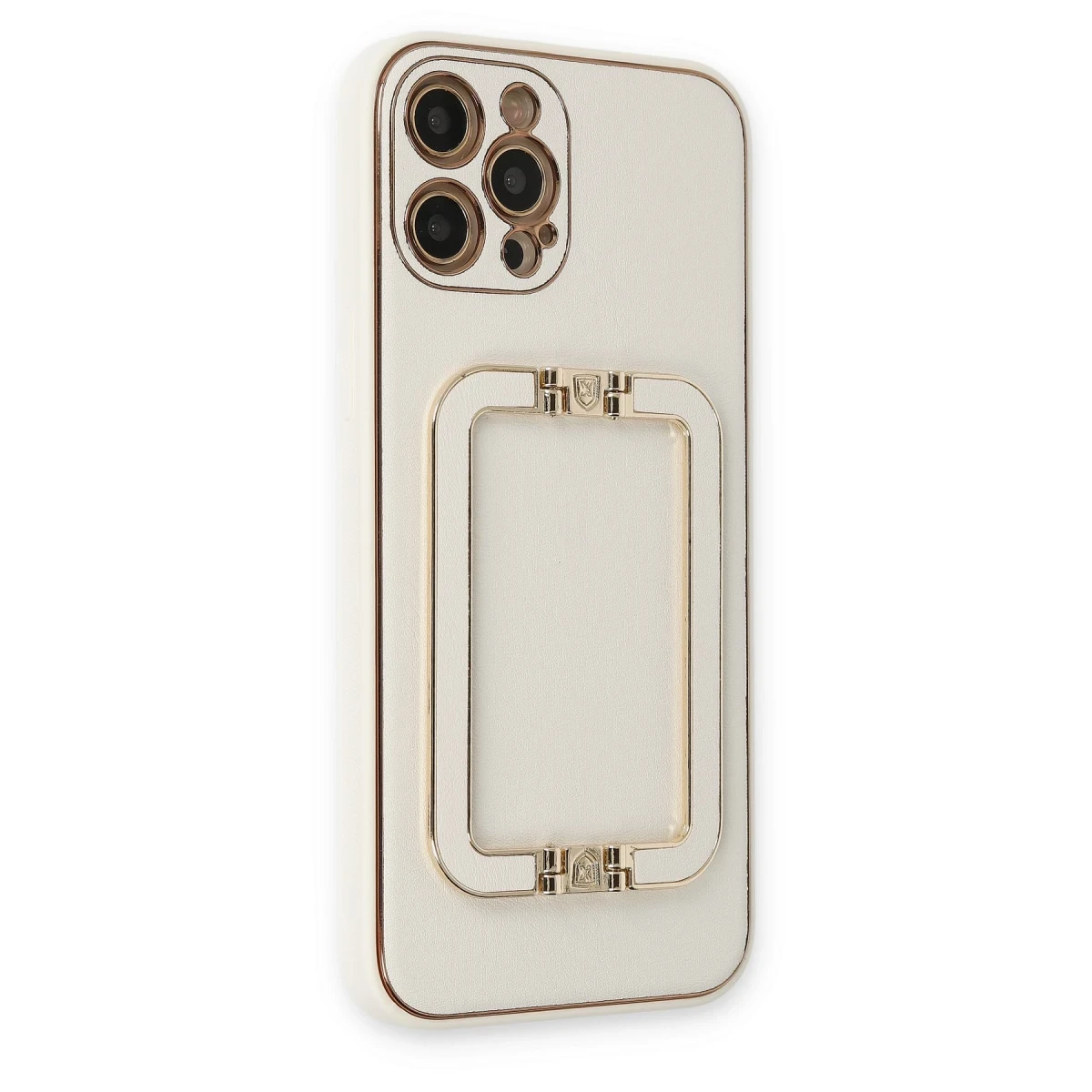 Newface Apple iPhone 12 Pro Kılıf Coco Elit Kapak - Beyaz