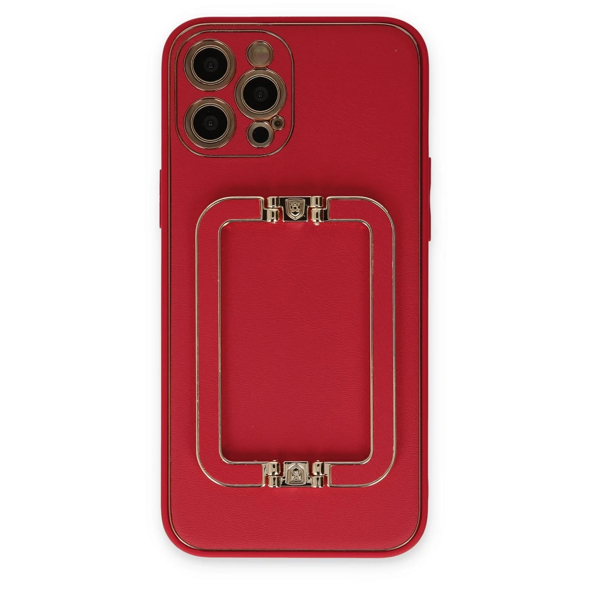 Newface Apple iPhone 12 Pro Kılıf Coco Elit Kapak - Kırmızı
