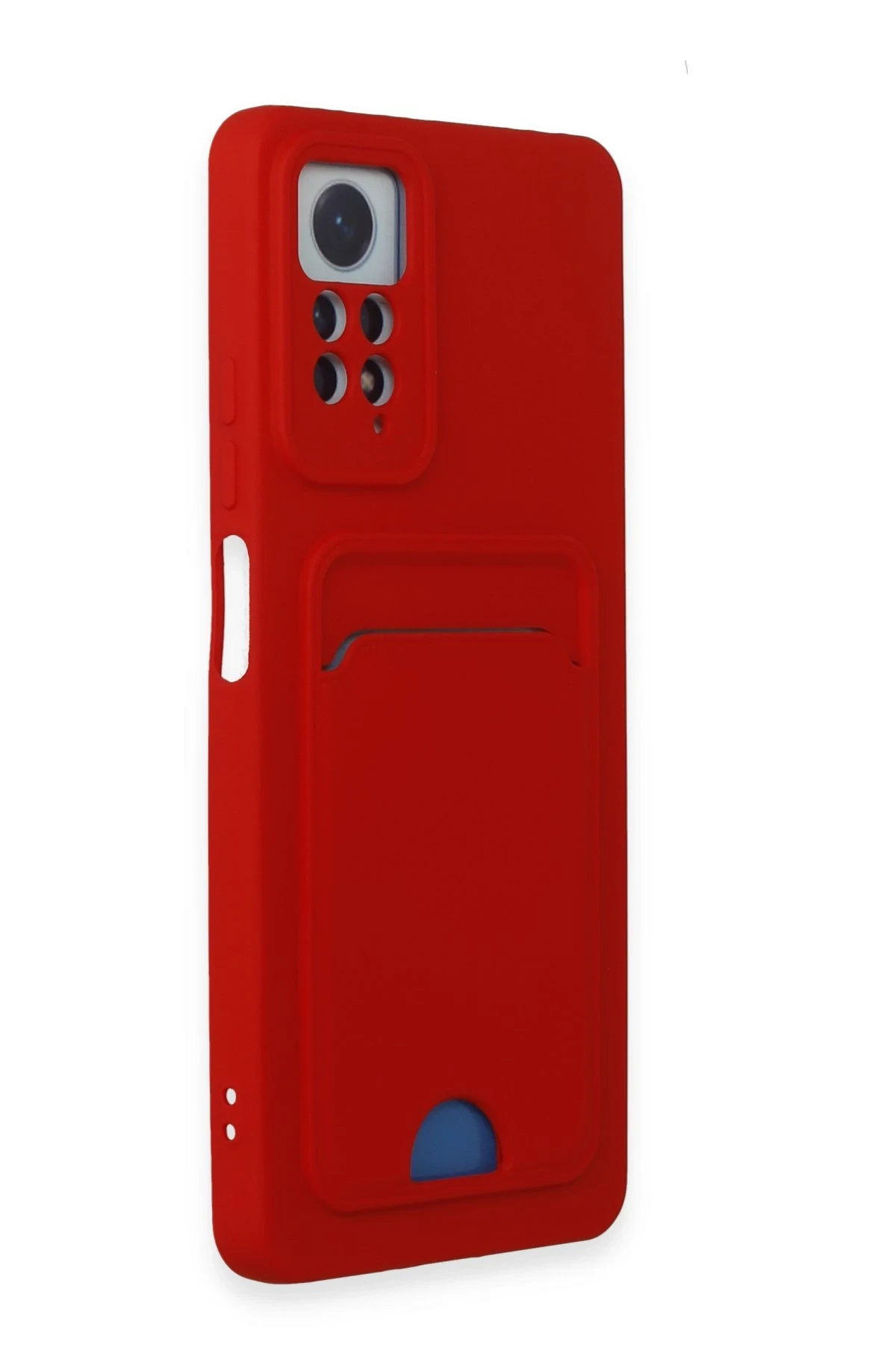 Newface Xiaomi Redmi Note 12 Pro 4G Kılıf Kelvin Kartvizitli Silikon - Kırmızı