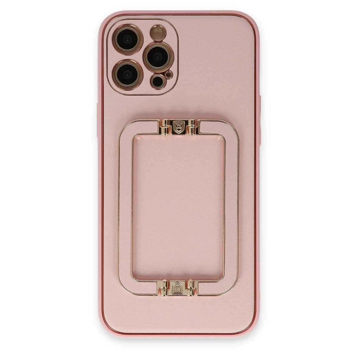 Newface Apple iPhone 12 Pro Kılıf Coco Elit Kapak - Pembe