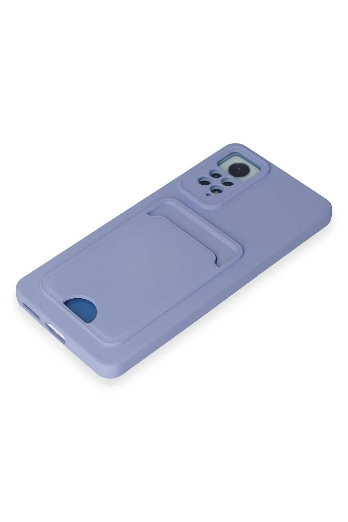 Newface Xiaomi Redmi Note 12 Pro 4G Kılıf Kelvin Kartvizitli Silikon - Lila