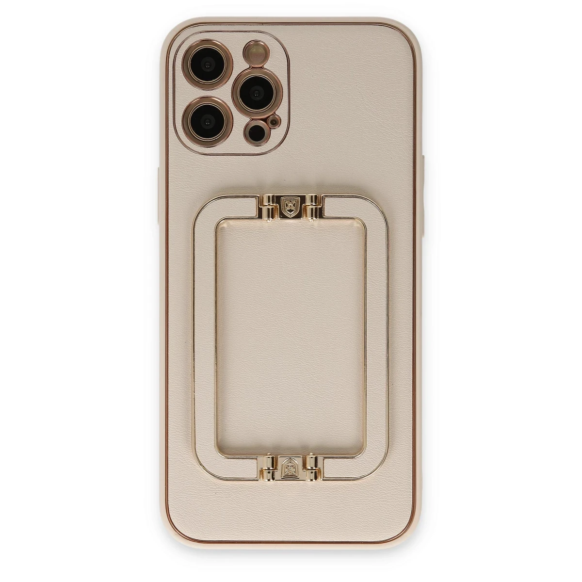 Newface Apple iPhone 12 Pro Kılıf Coco Elit Kapak - Gold