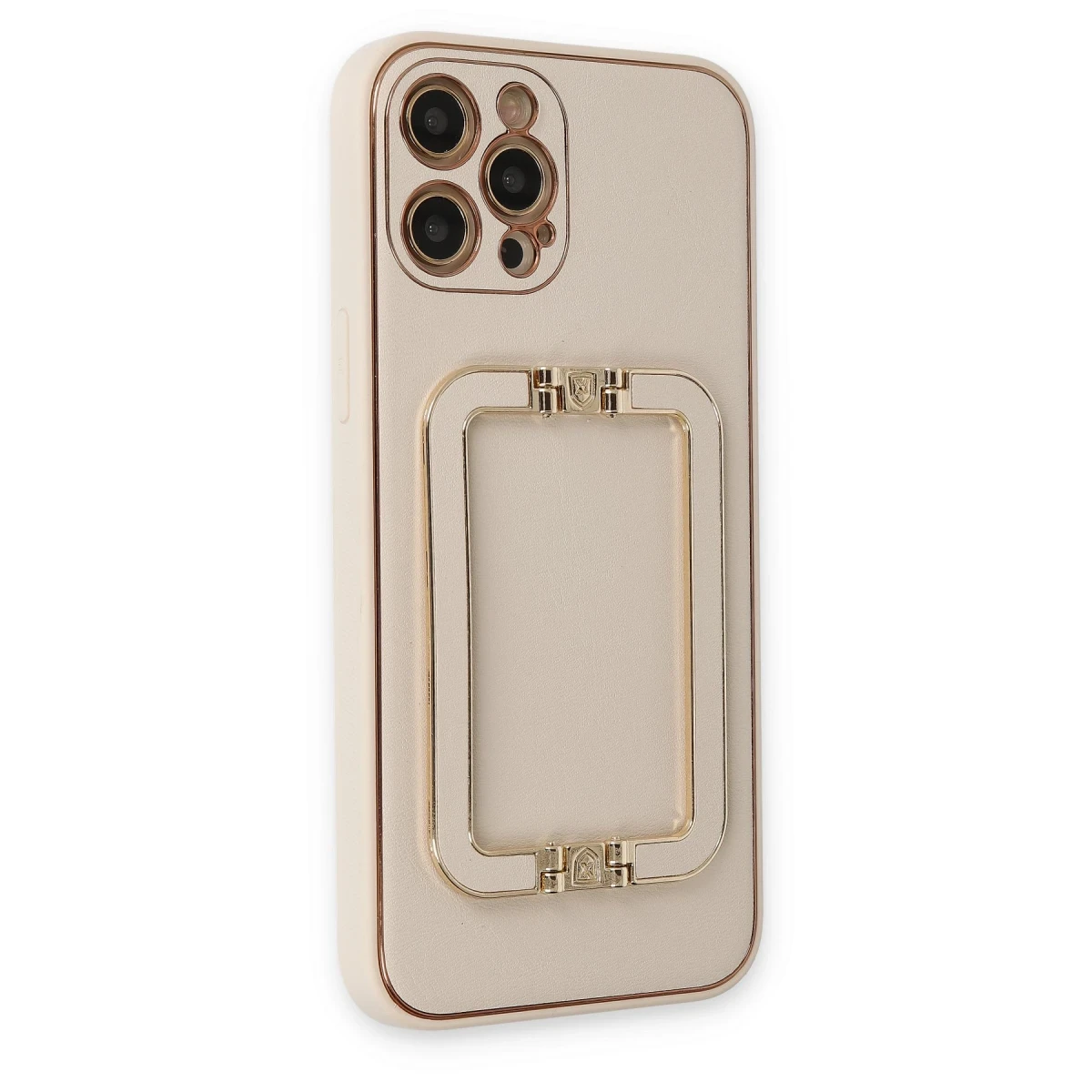 Newface Apple iPhone 12 Pro Kılıf Coco Elit Kapak - Gold