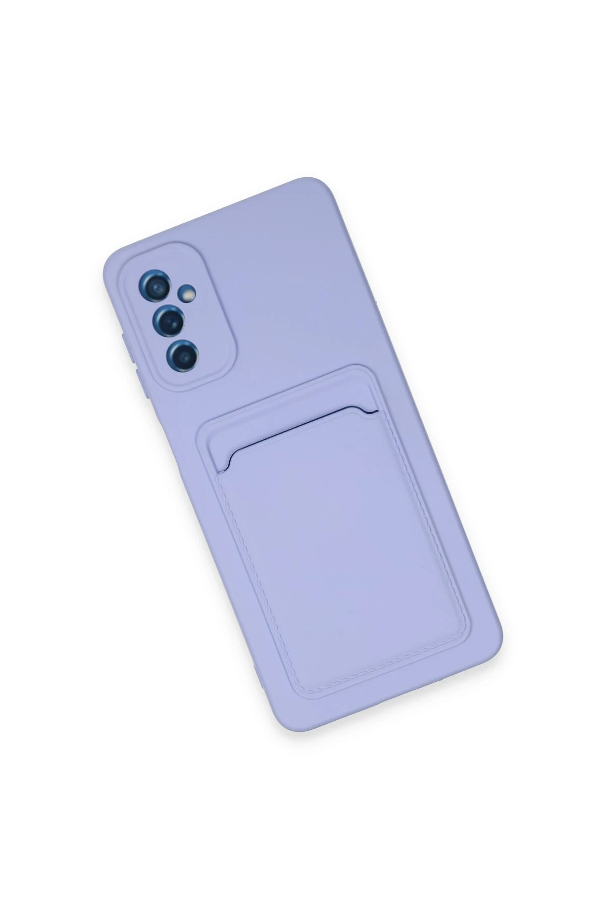 Newface Samsung Galaxy A14 4G Kılıf Kelvin Kartvizitli Silikon - Lila