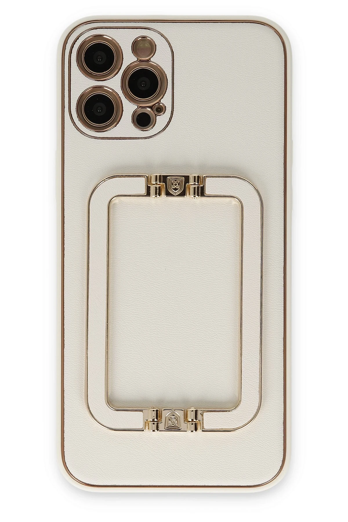 Newface iPhone 12 Pro Max Kılıf Coco Elit Kapak - Beyaz