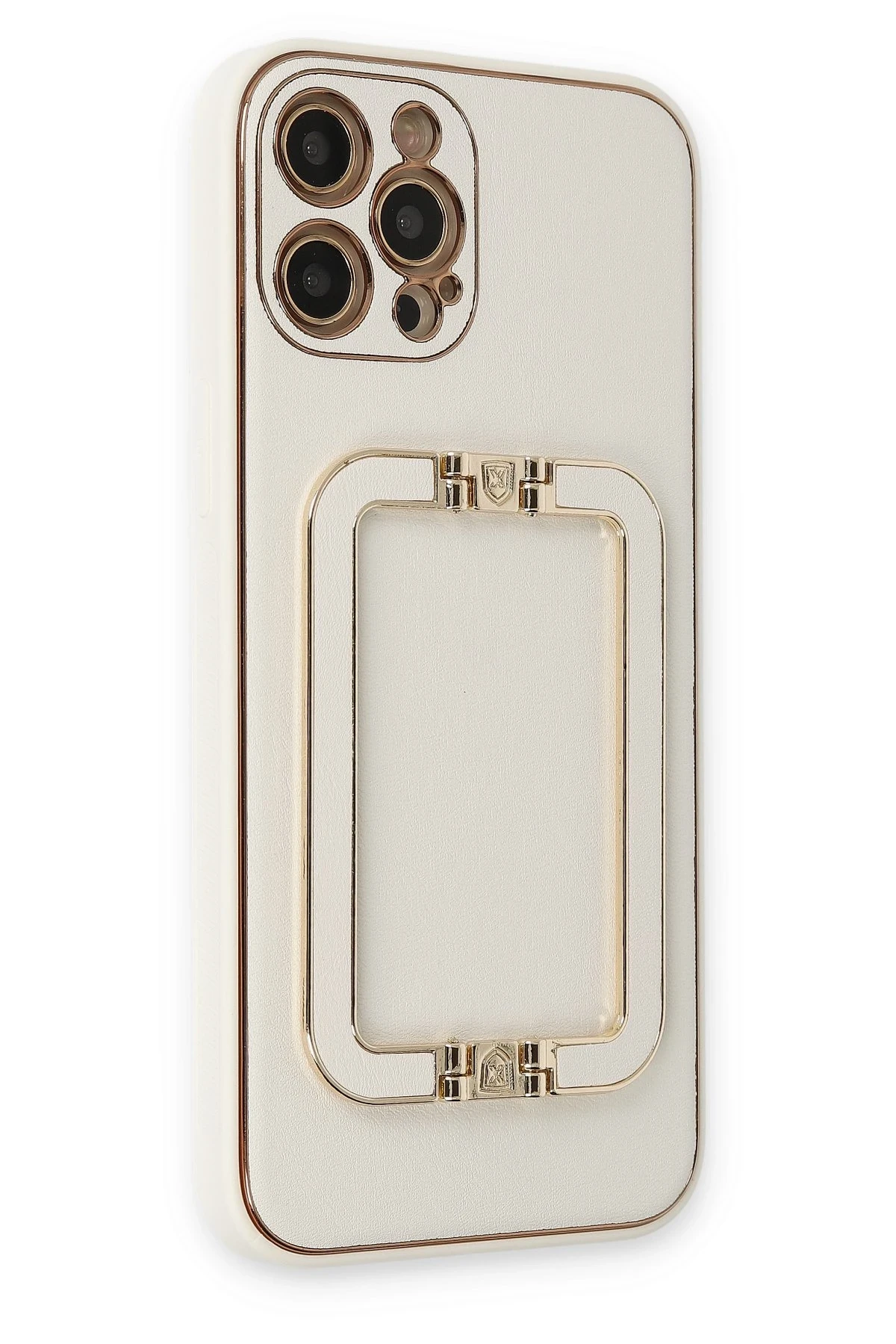 Newface iPhone 12 Pro Max Kılıf Coco Elit Kapak - Beyaz