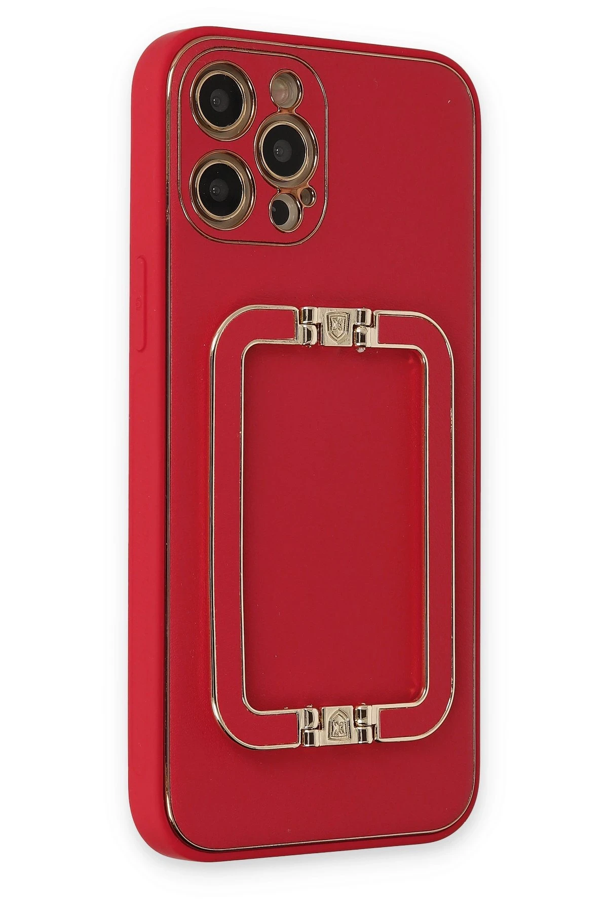 Newface iPhone 12 Pro Max Kılıf Coco Elit Kapak - Kırmızı