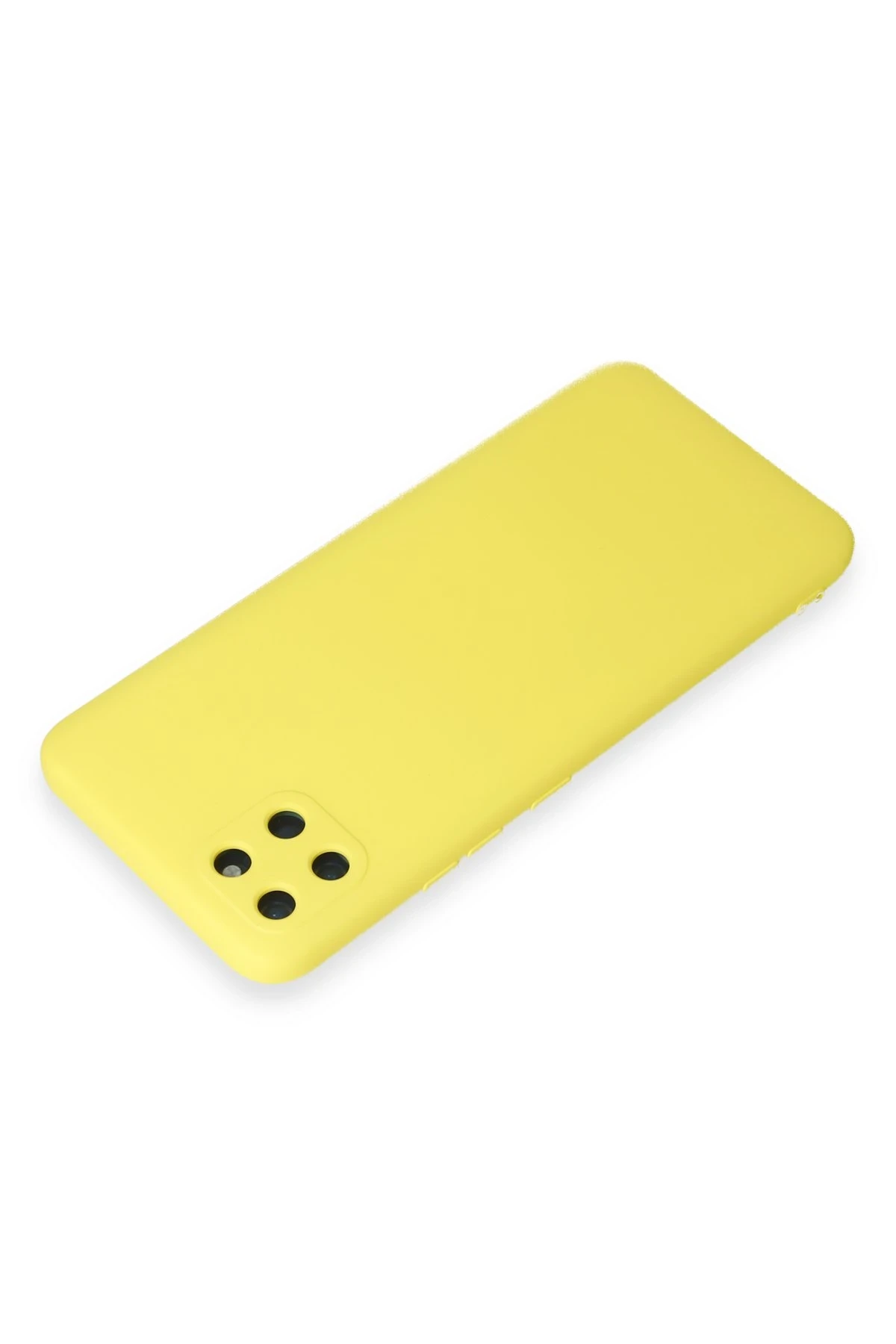 Newface Realme C11 Kılıf Nano içi Kadife Silikon - Sarı