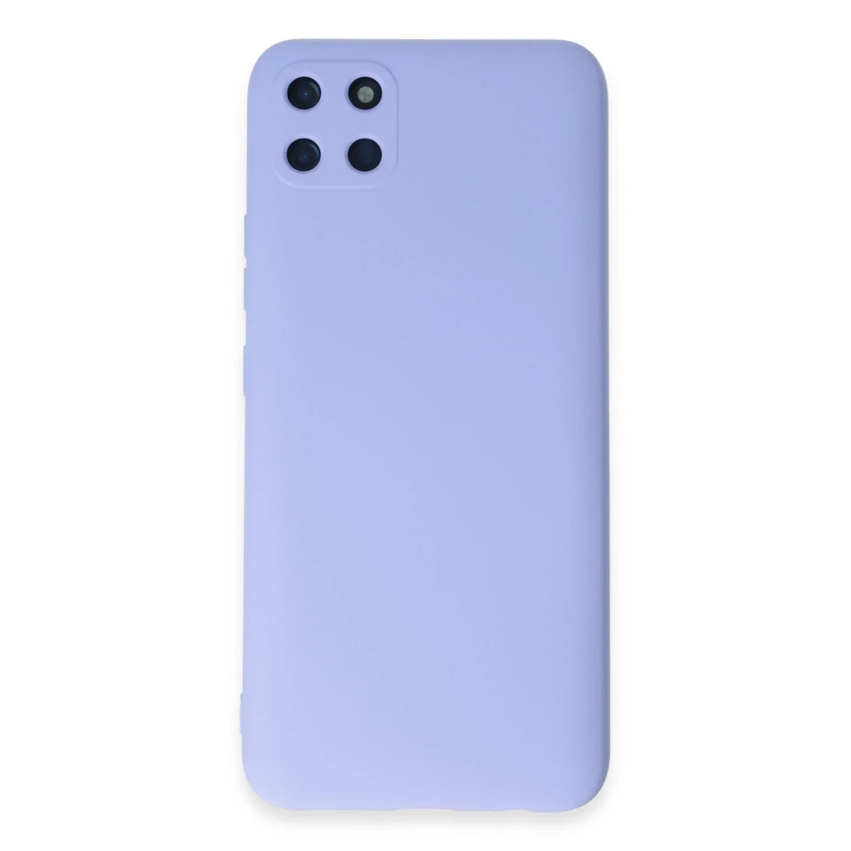 Newface Realme C11 Kılıf Nano içi Kadife Silikon - Lila