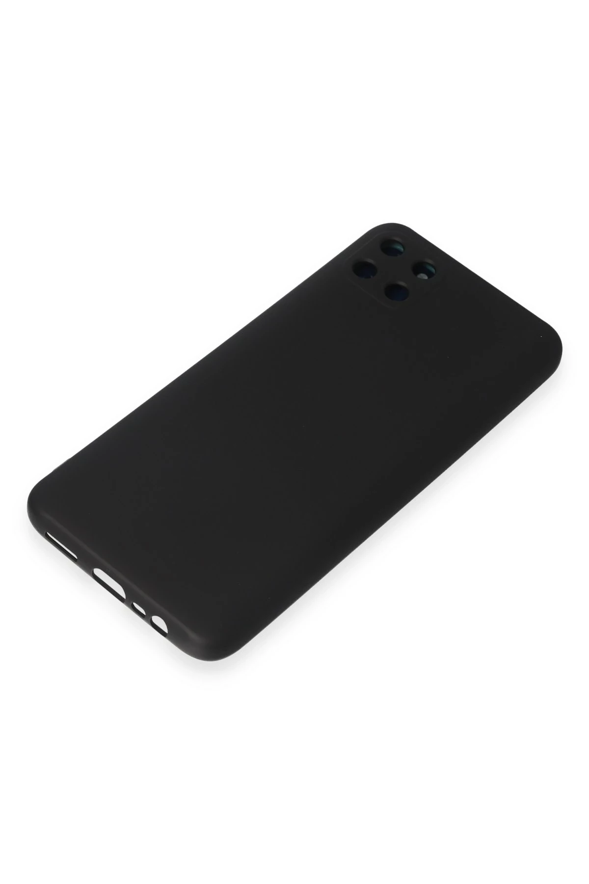 Newface Realme C11 Kılıf Nano içi Kadife Silikon - Siyah