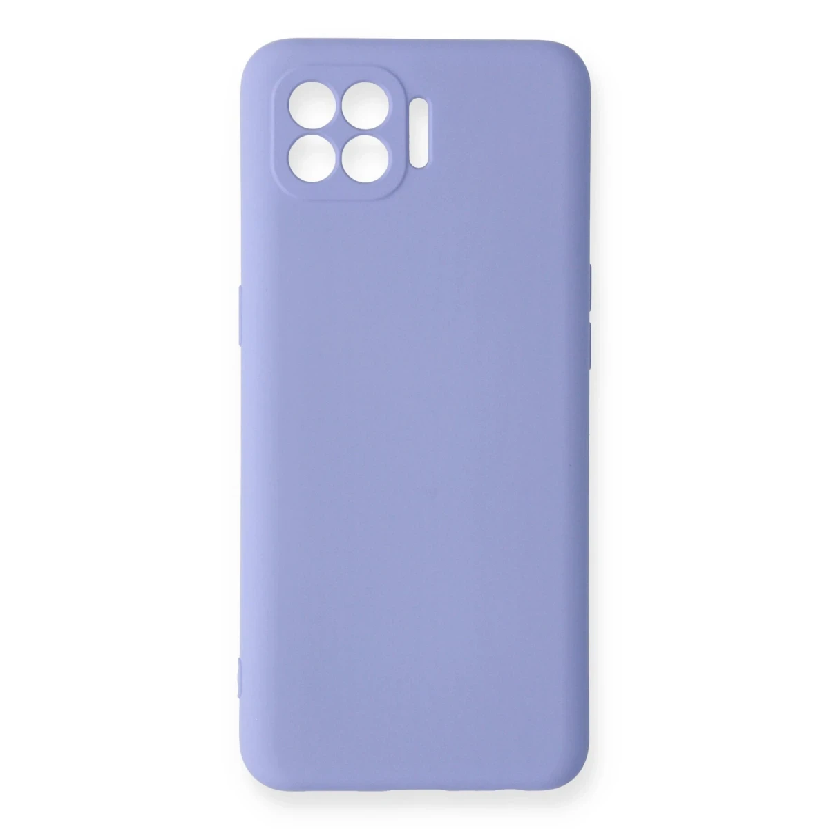 Newface Oppo Reno 4 Lite Kılıf Nano içi Kadife Silikon - Lila