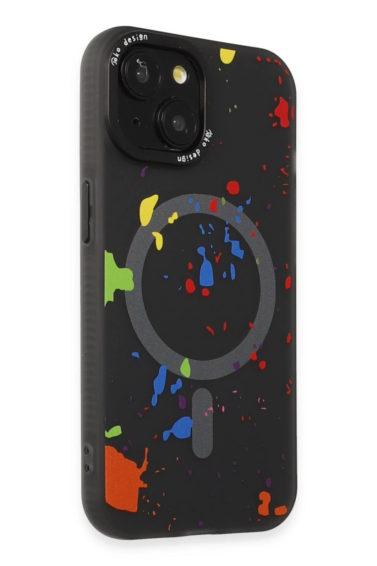 Joko Apple iPhone 15 Colorful Magsafe Kapak - Siyah