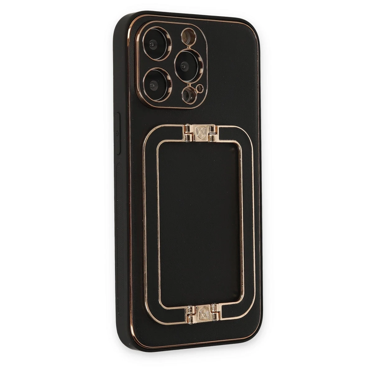 Newface Apple iPhone 13 Pro Kılıf Coco Elit Kapak - Siyah