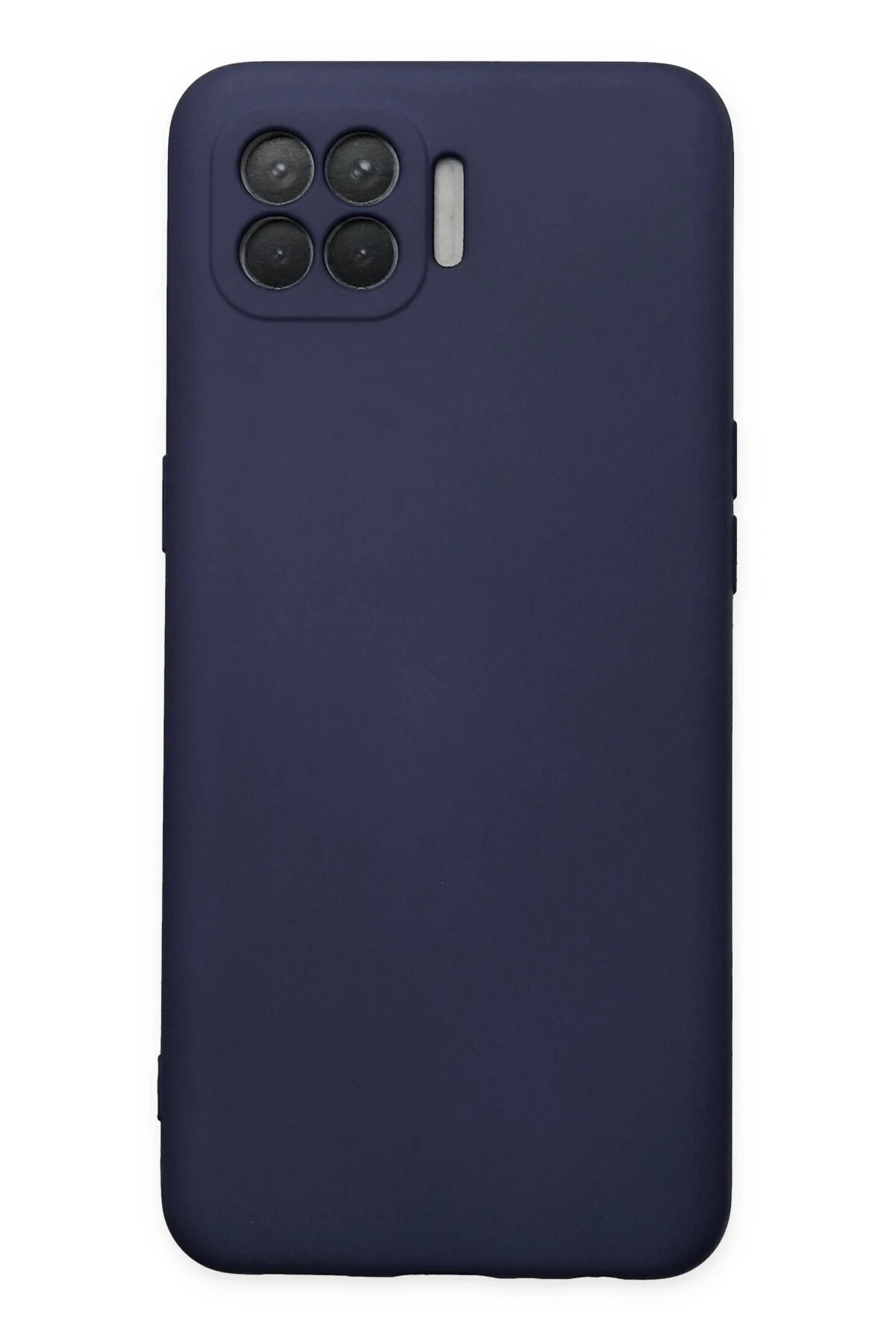 Newface Oppo Reno 4 Lite Kılıf Nano içi Kadife Silikon - Lacivert