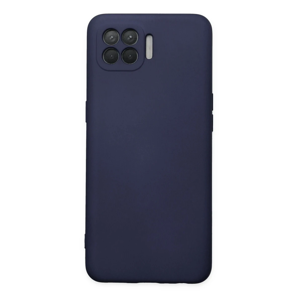 Newface Oppo Reno 4 Lite Kılıf Nano içi Kadife Silikon - Lacivert