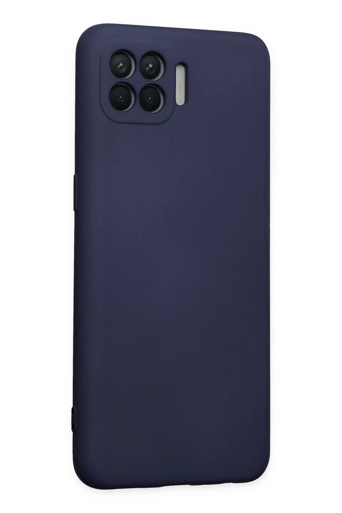 Newface Oppo Reno 4 Lite Kılıf Nano içi Kadife Silikon - Lacivert