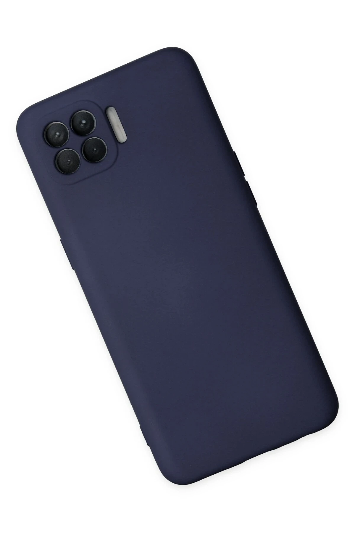 Newface Oppo Reno 4 Lite Kılıf Nano içi Kadife Silikon - Lacivert