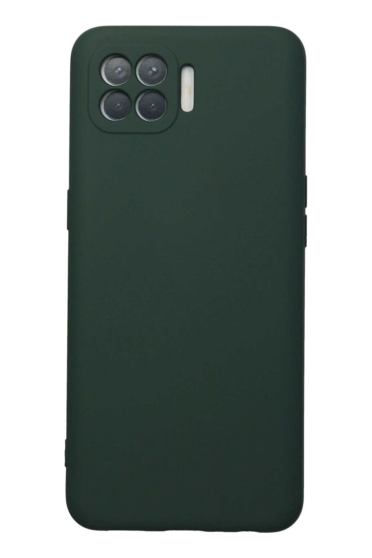 Newface Oppo Reno 4 Lite Kılıf Nano içi Kadife Silikon - Koyu Yeşil