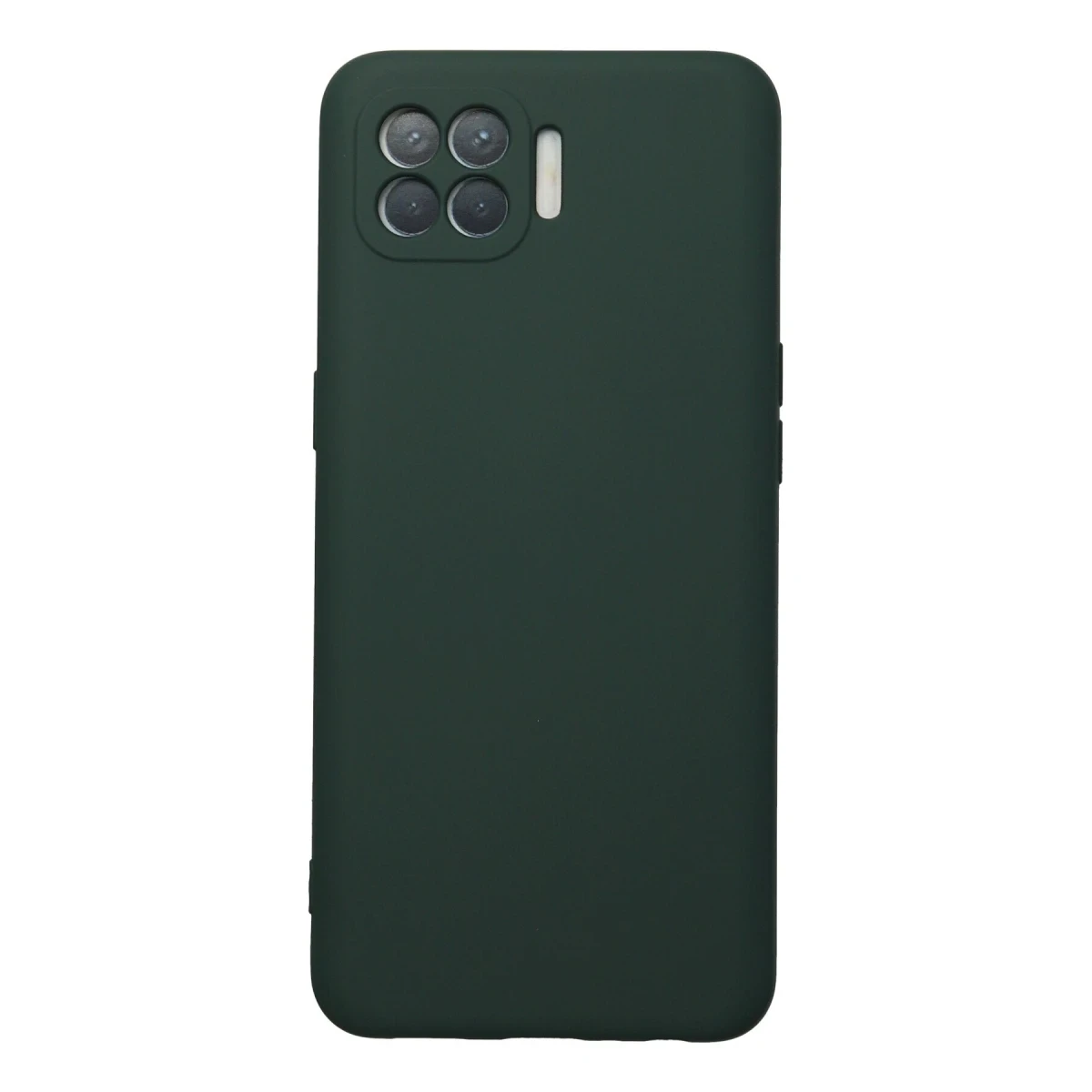 Newface Oppo Reno 4 Lite Kılıf Nano içi Kadife Silikon - Koyu Yeşil