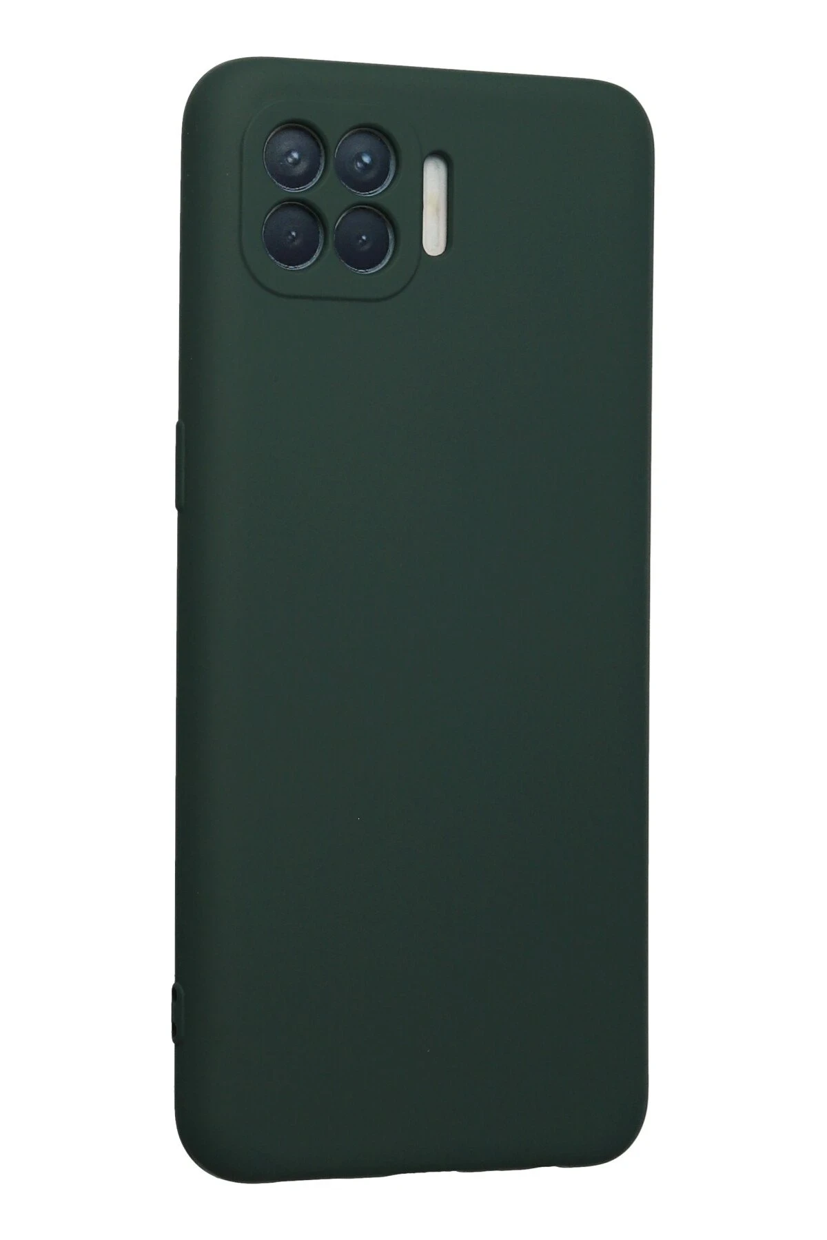 Newface Oppo Reno 4 Lite Kılıf Nano içi Kadife Silikon - Koyu Yeşil
