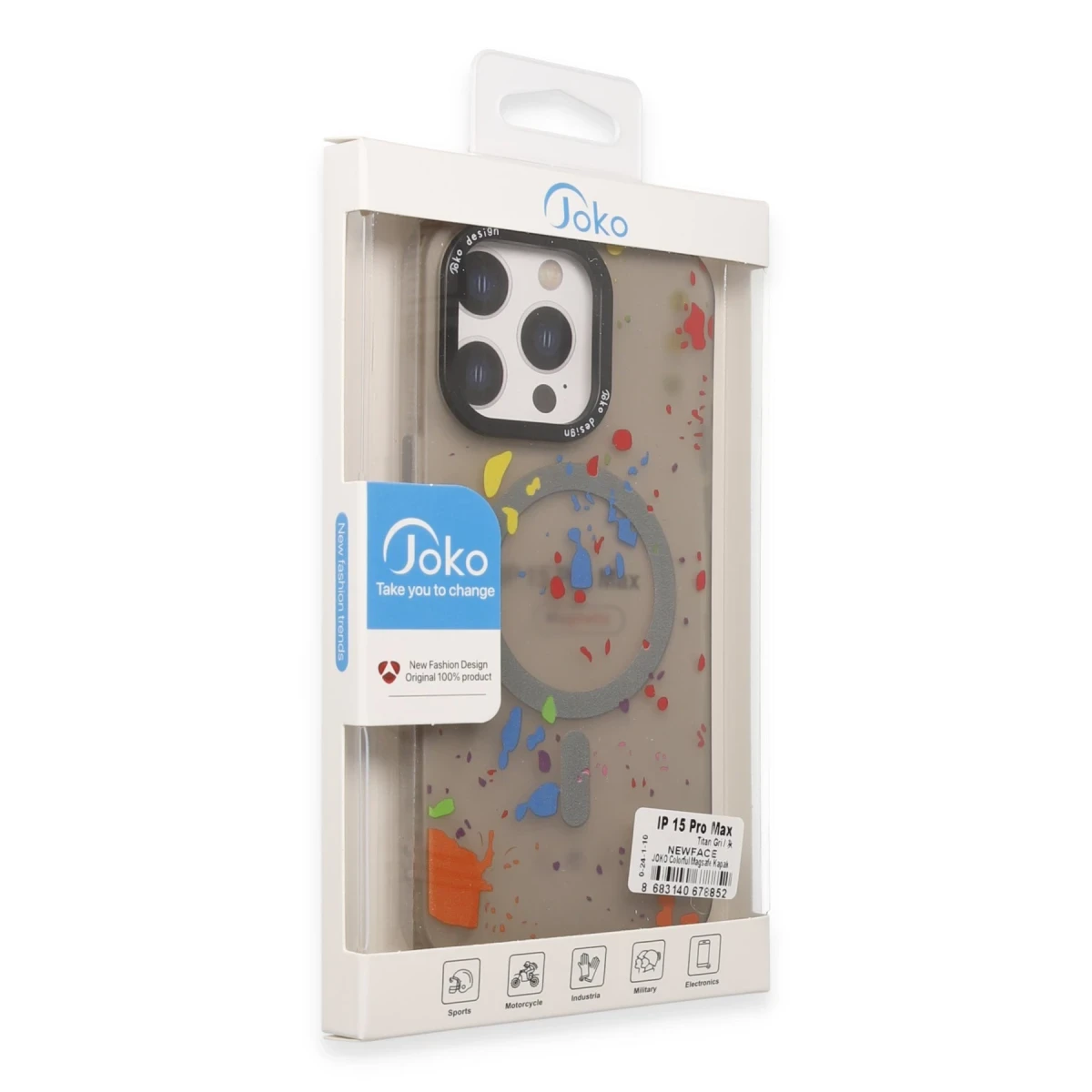 Joko Apple iPhone 15 Pro Colorful Magsafe Kapak - Siyah — görsel 4