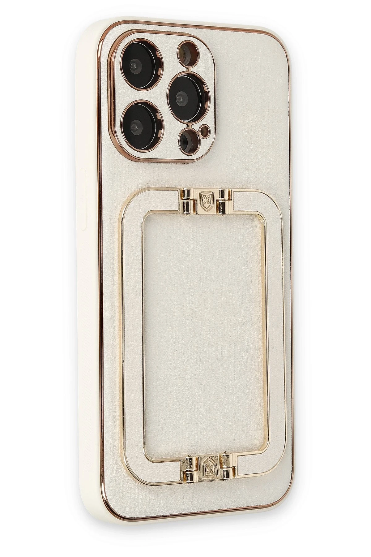 Newface iPhone 13 Pro Max Kılıf Coco Elit Kapak - Beyaz