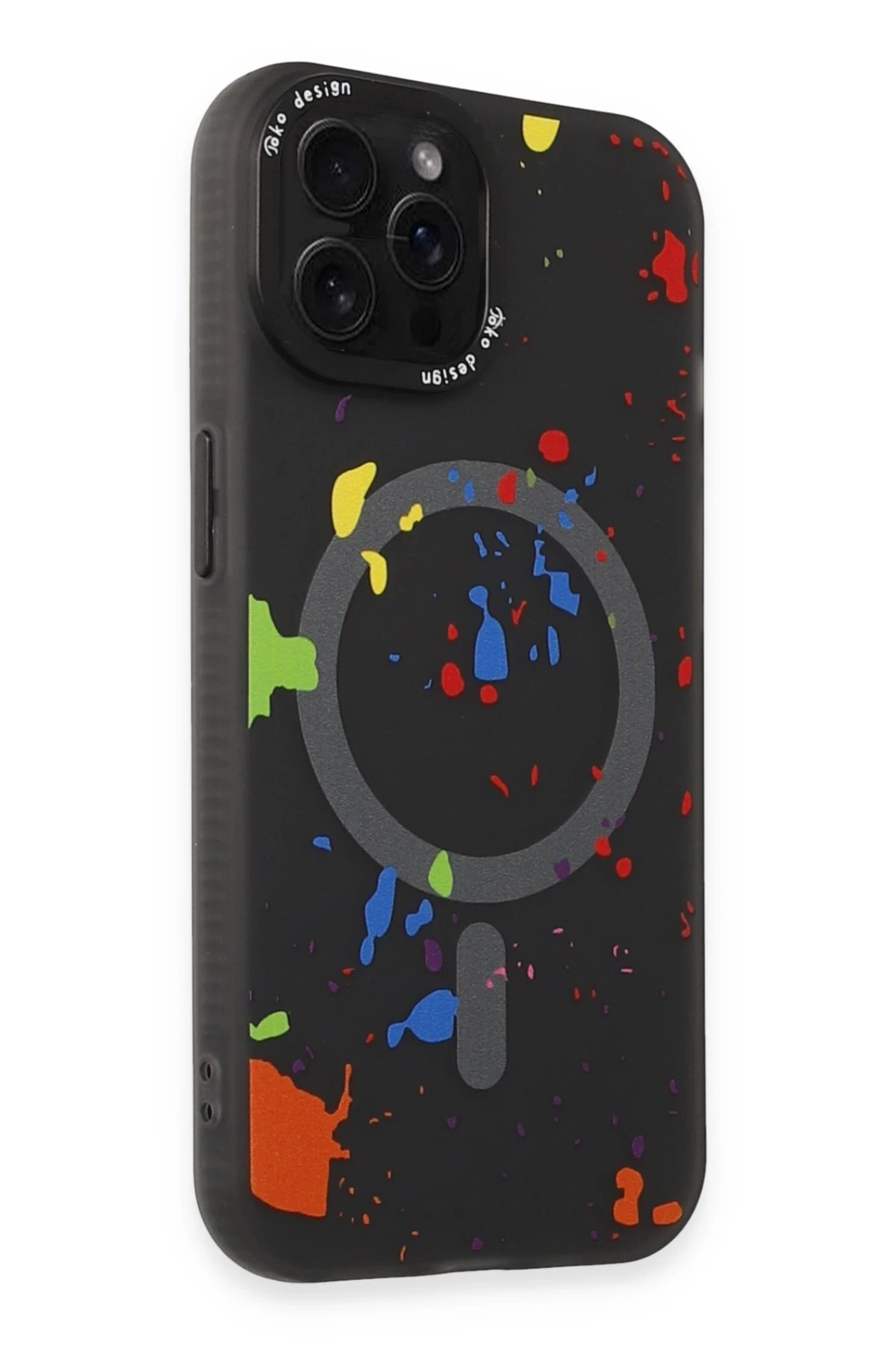 Joko Apple iPhone 15 Pro Max Colorful Magsafe Kapak - Siyah