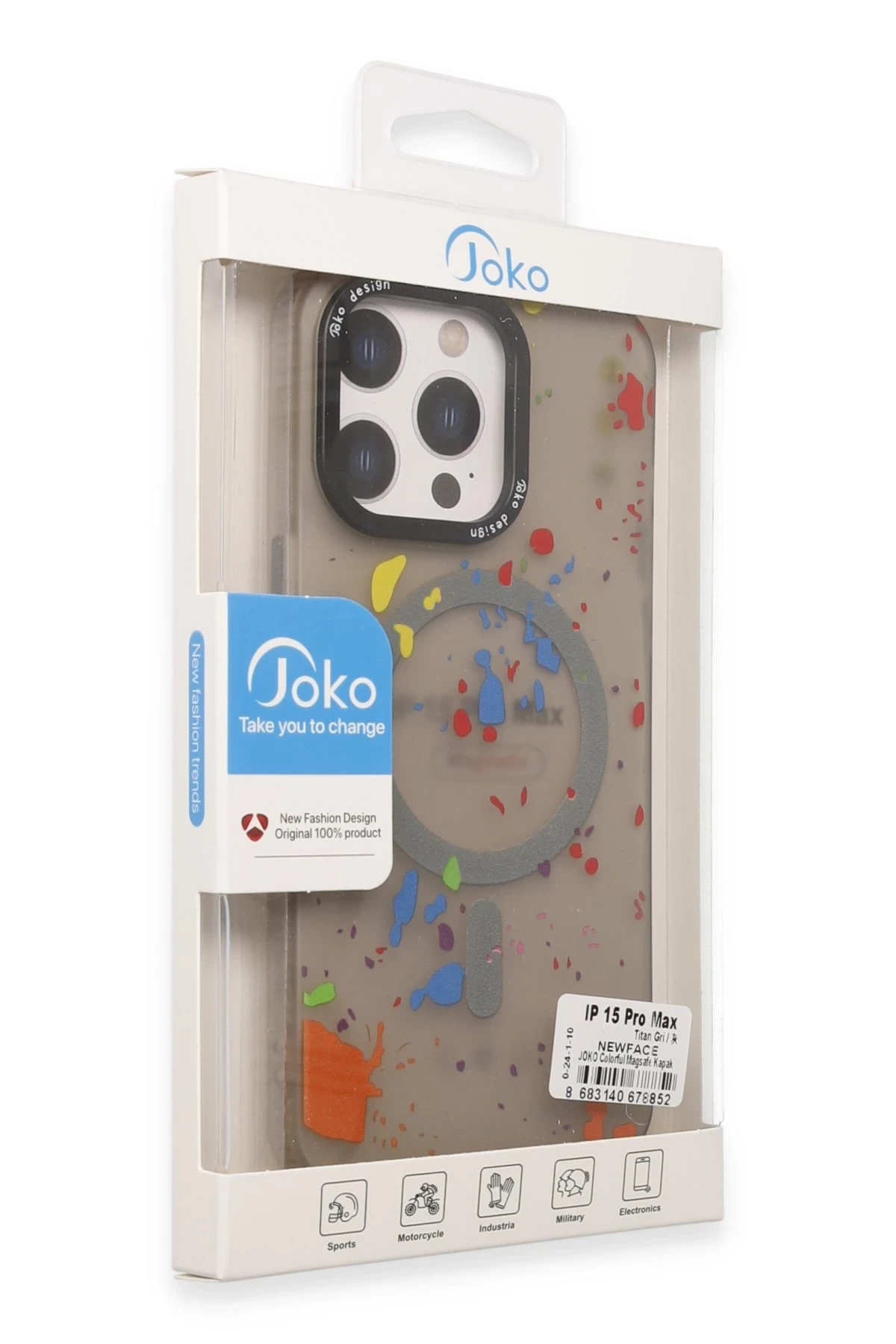 Joko Apple iPhone 15 Pro Max Colorful Magsafe Kapak - Siyah — görsel 2