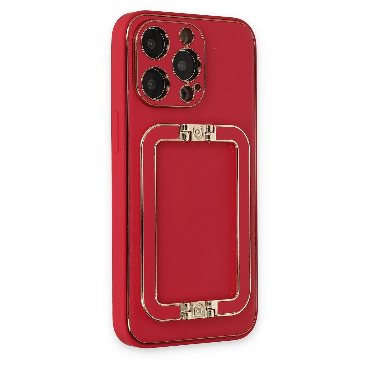 Newface Apple iPhone 13 Pro Max Kılıf Coco Elit Kapak - Kırmızı