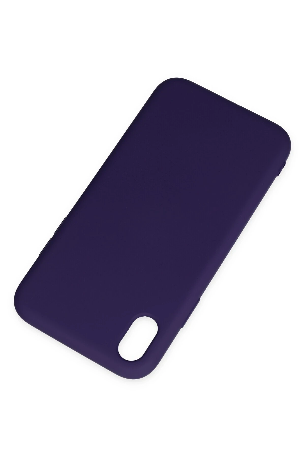 Newface iPhone XR Kılıf Nano içi Kadife Silikon - Mor