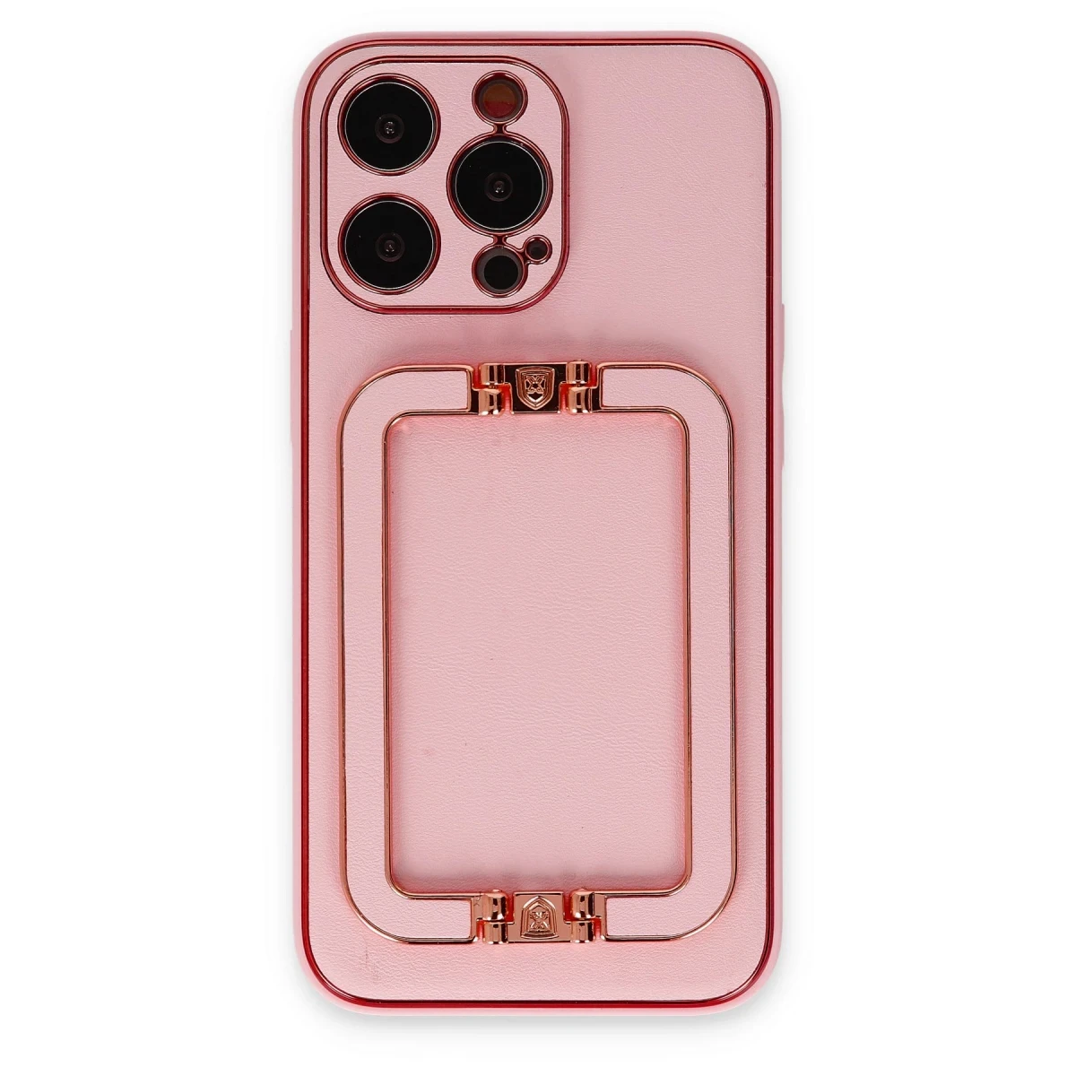 Newface Apple iPhone 13 Pro Max Kılıf Coco Elit Kapak - Pembe