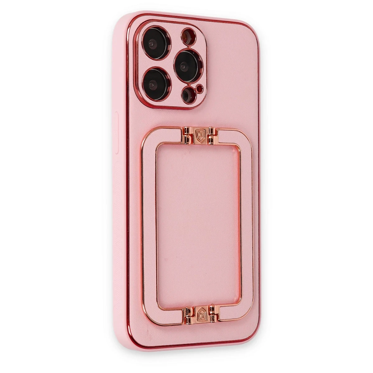 Newface Apple iPhone 13 Pro Max Kılıf Coco Elit Kapak - Pembe