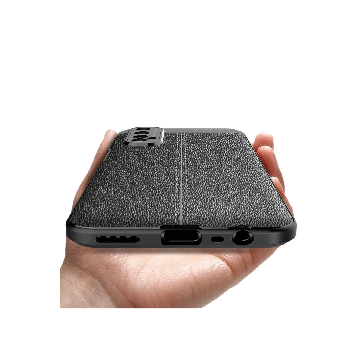 Newface Realme 7 Kılıf Auto Focus Kapak - Siyah