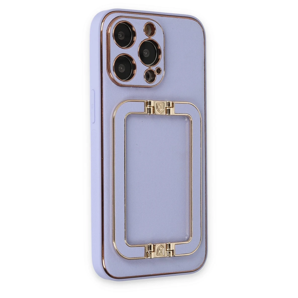 Newface Apple iPhone 13 Pro Max Kılıf Coco Elit Kapak - Lila