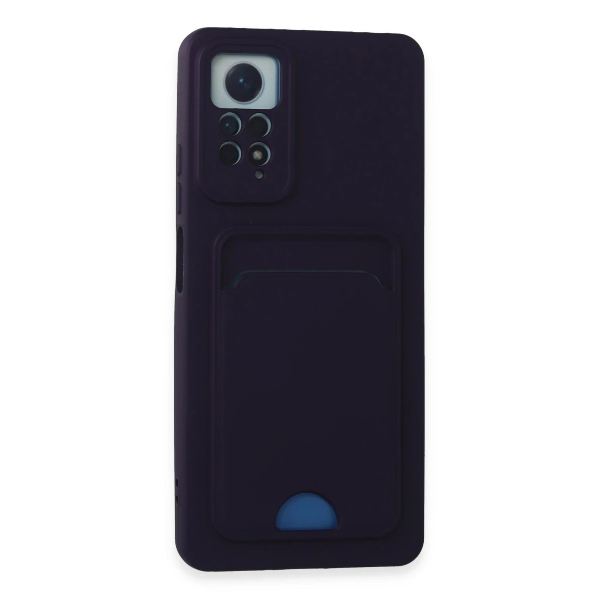 Newface Xiaomi Redmi Note 11 Pro Kılıf Kelvin Kartvizitli Silikon - Derin Mor