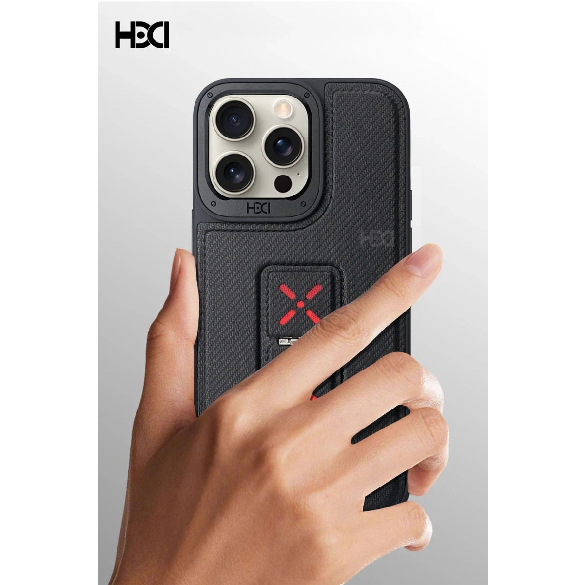 HDD Apple iPhone 14 HBC-248 Lima Standlı Kapak - Siyah