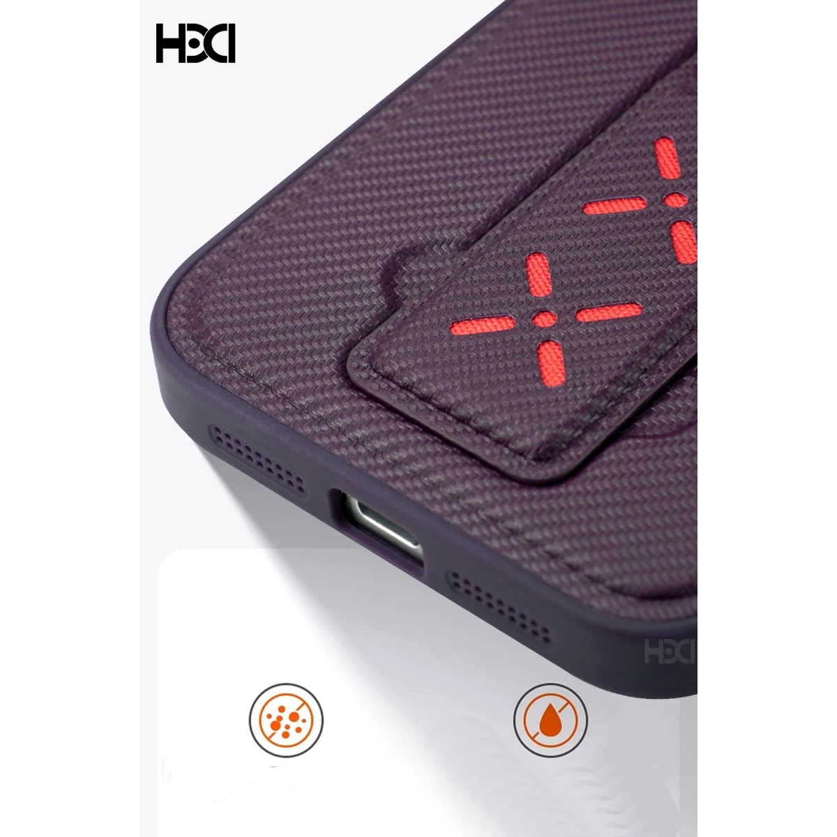 HDD Apple iPhone 14 HBC-248 Lima Standlı Kapak - Siyah