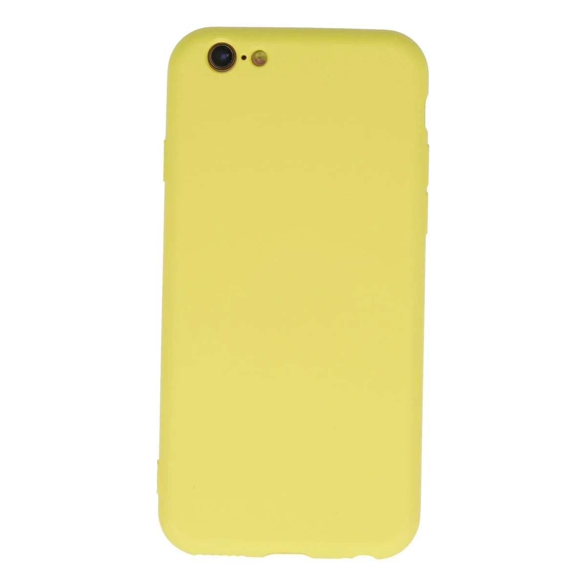 Newface Apple iPhone 6 Plus Kılıf Nano içi Kadife Silikon - Sarı