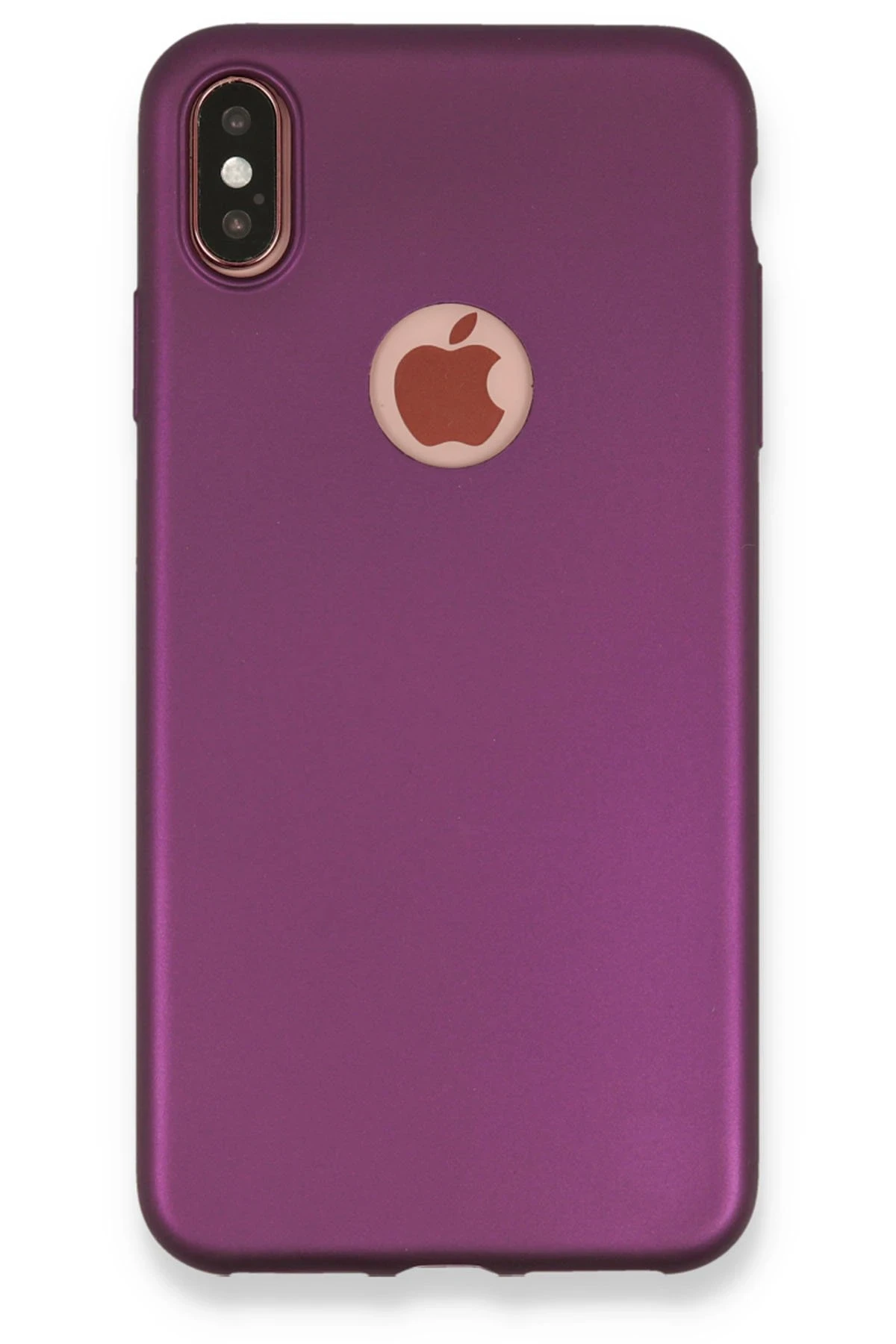 Newface iPhone XS Max Kılıf First Silikon - Mürdüm